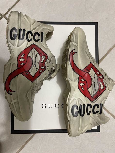 gucci lips sneakers|farfetch Gucci sneakers sale.